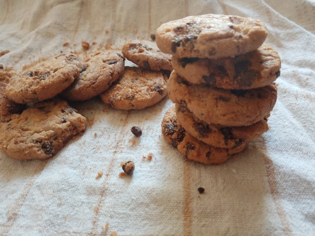 cookies, gocce cioccolato,