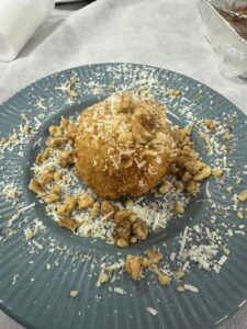 Frittatina cacio pepe e noci